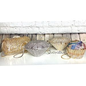 Crystal studded bags